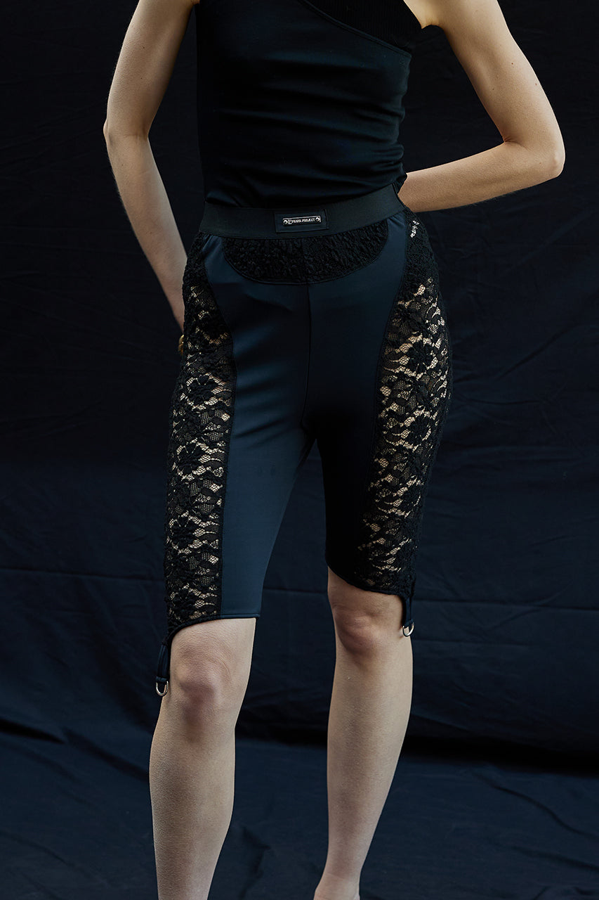 【SALE】Lace Combi Cycle Pants