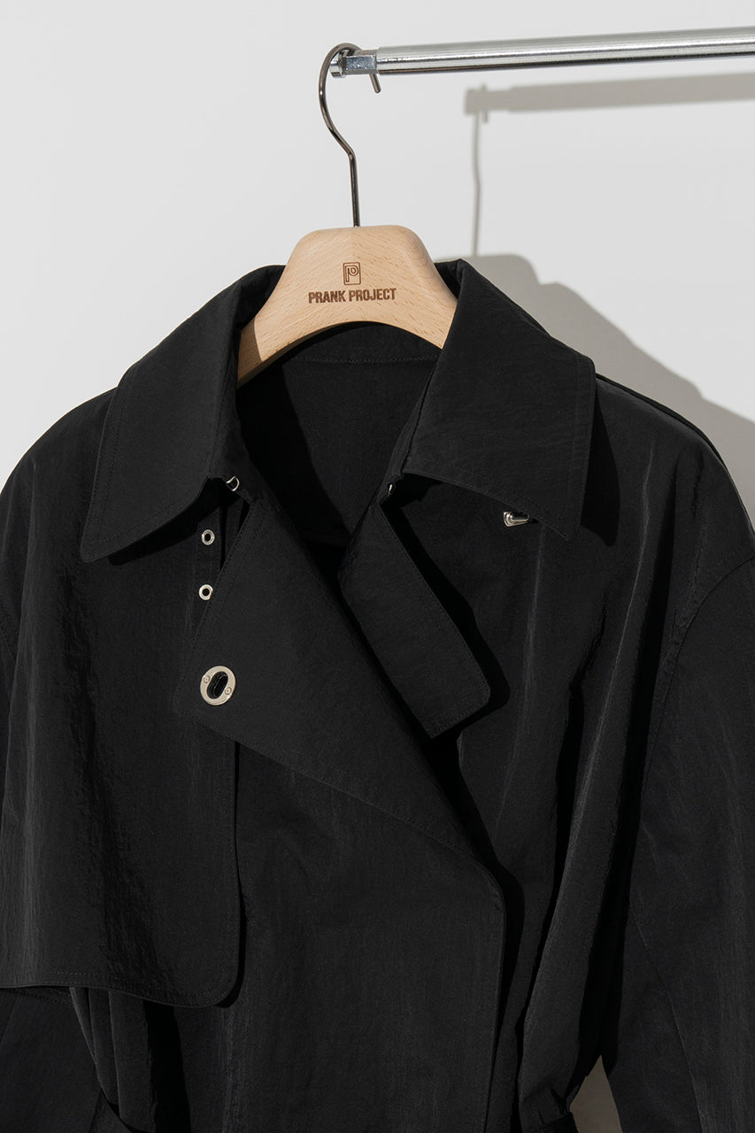 Washer Taffeta Trench Coat