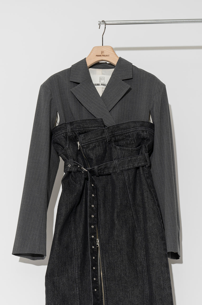 Tailored Denim Dress