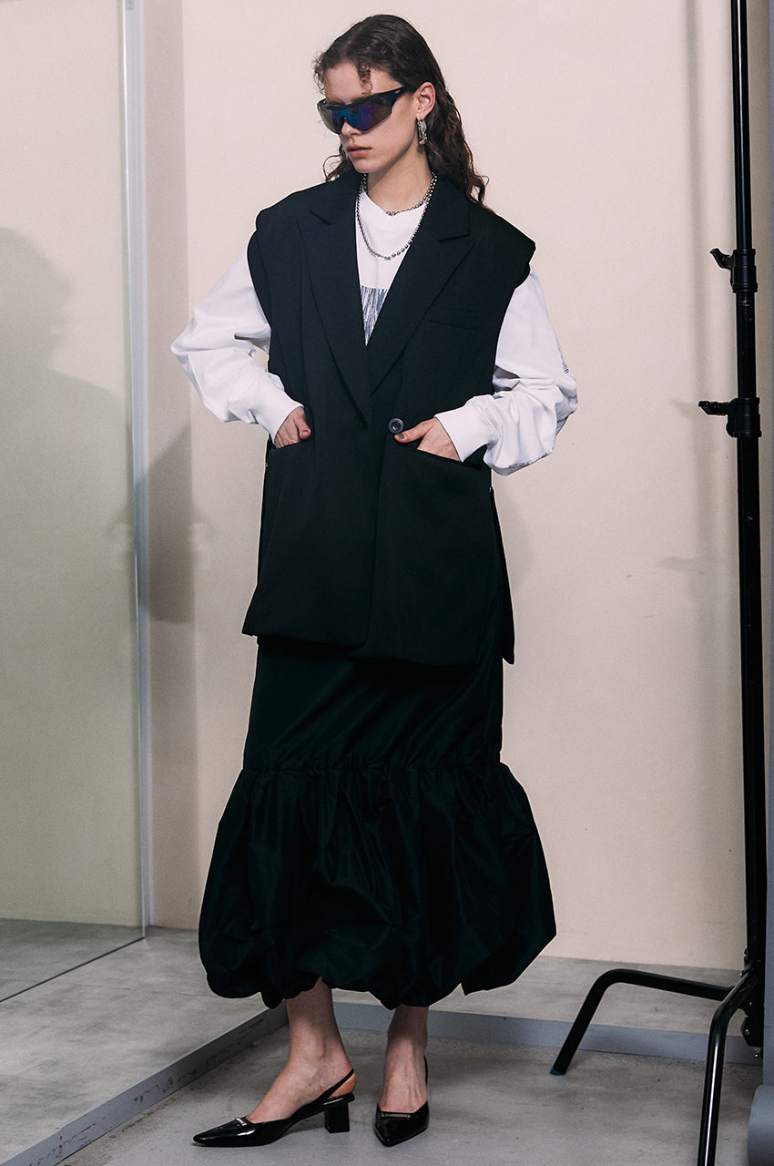 Two-way Taffeta Shoulder Strap Dress