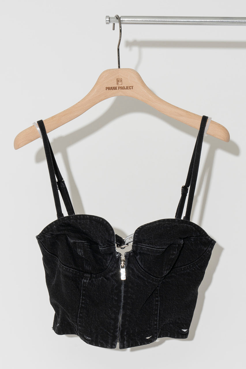 Denim Cargo Suspender Jumpsuit