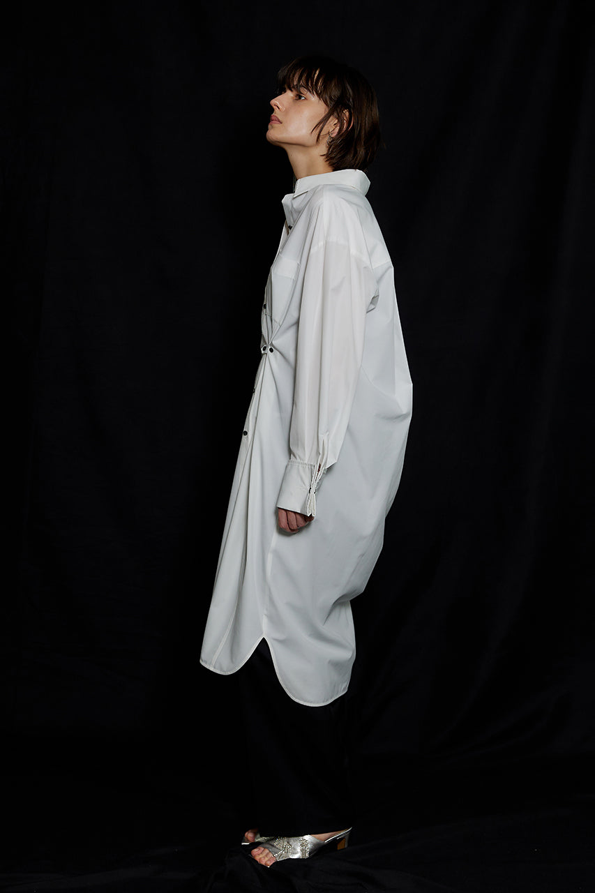 【SALE】Off Shoulder Two-way Long Shirt
