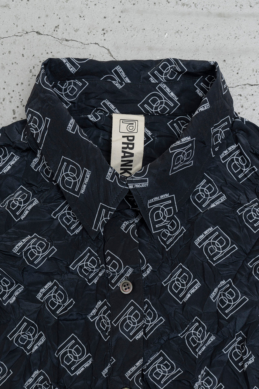 Monogram Printed Washed Shirt