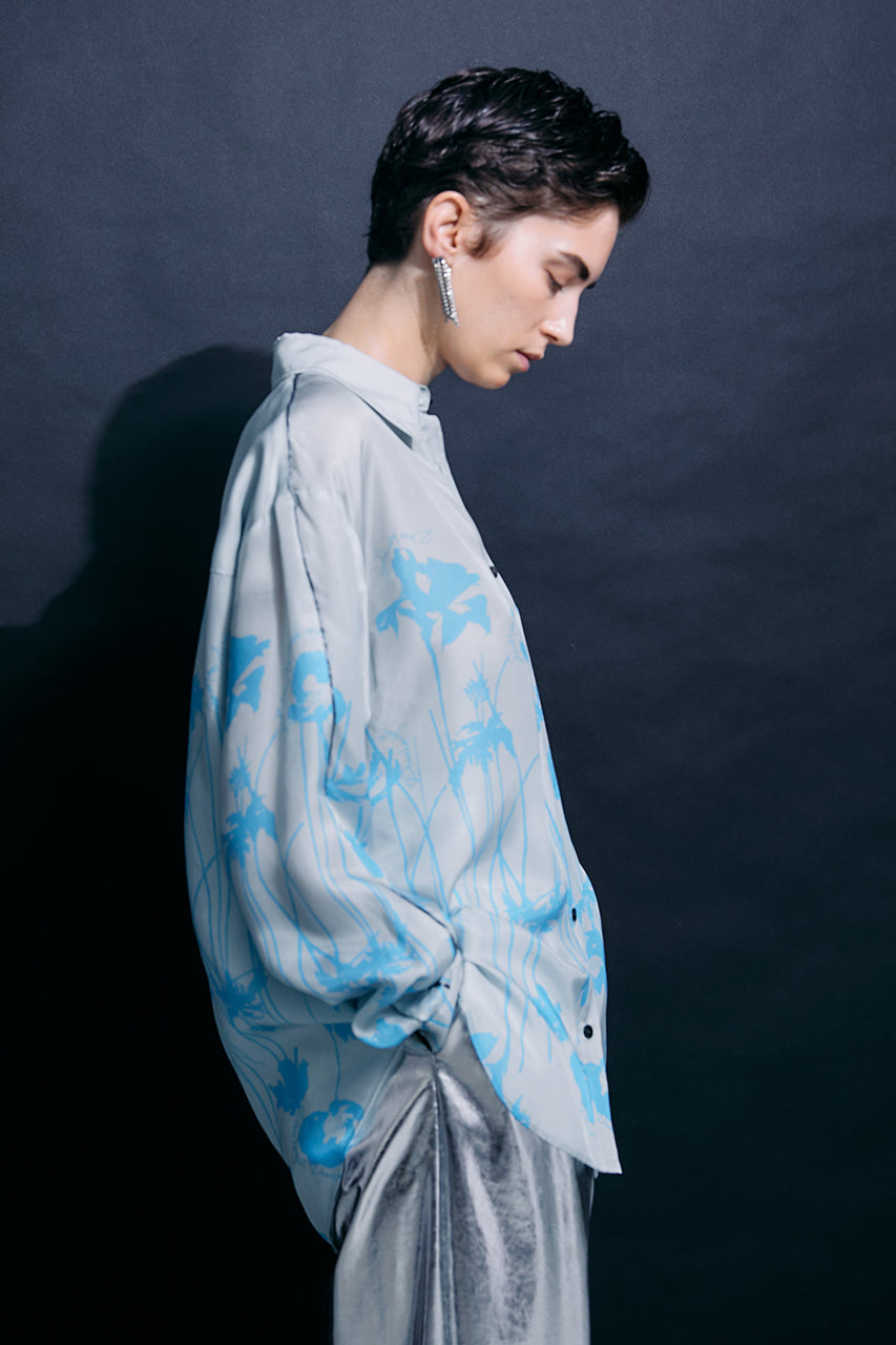 Flower Motif Printed Shirt