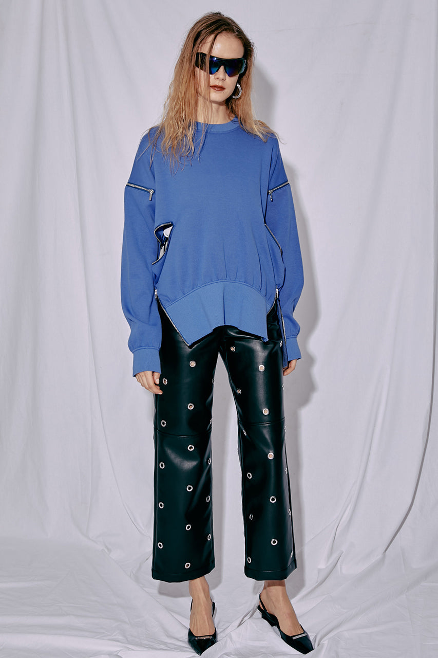 Eyelet Vegan Leather Pants - PRE ORDER