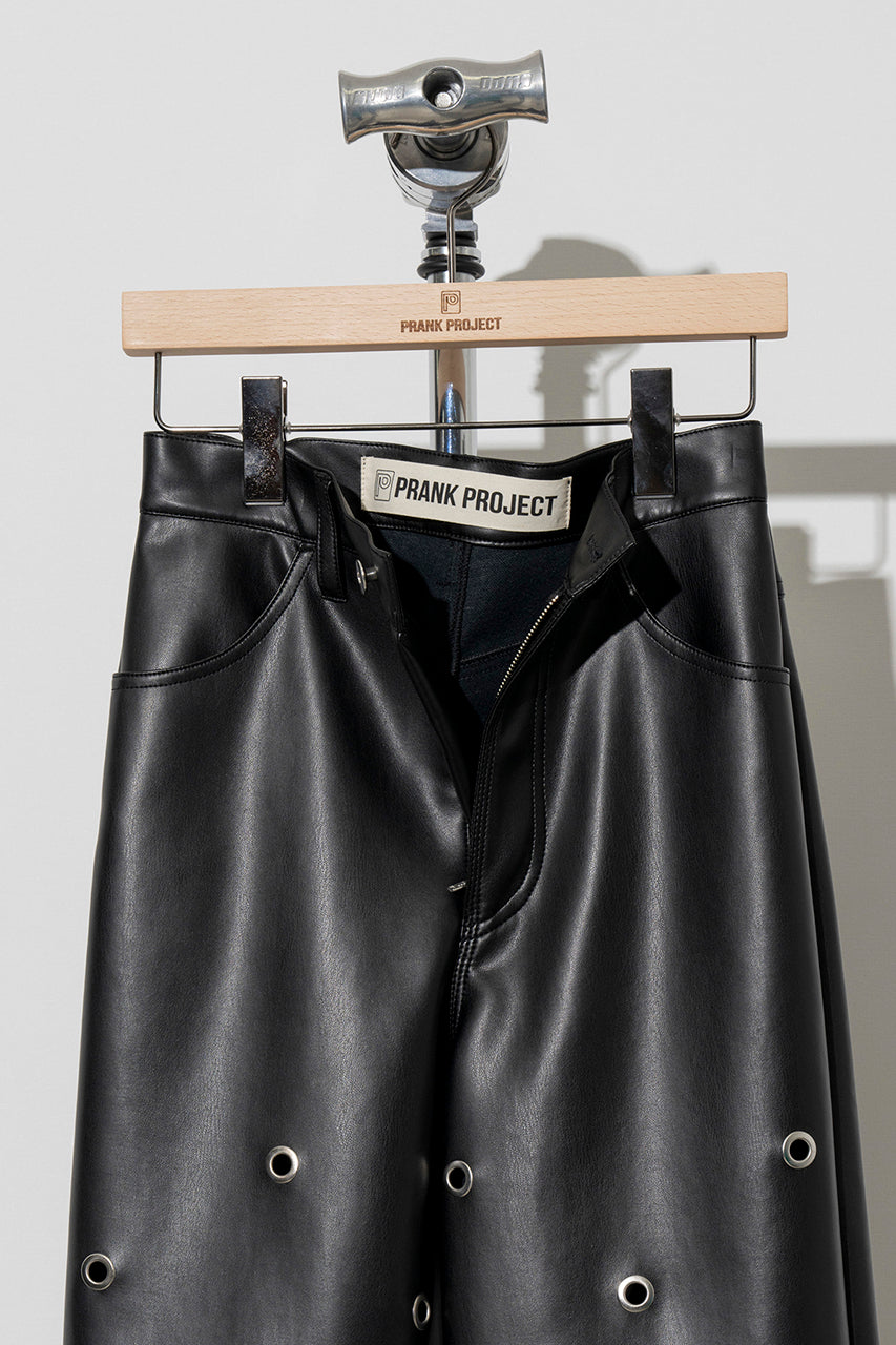 Eyelet Vegan Leather Pants - PRE ORDER