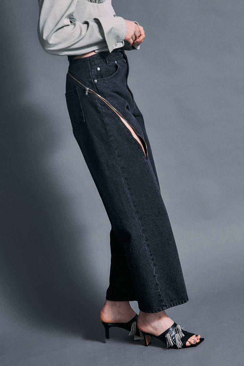 Long Zipper Jeans