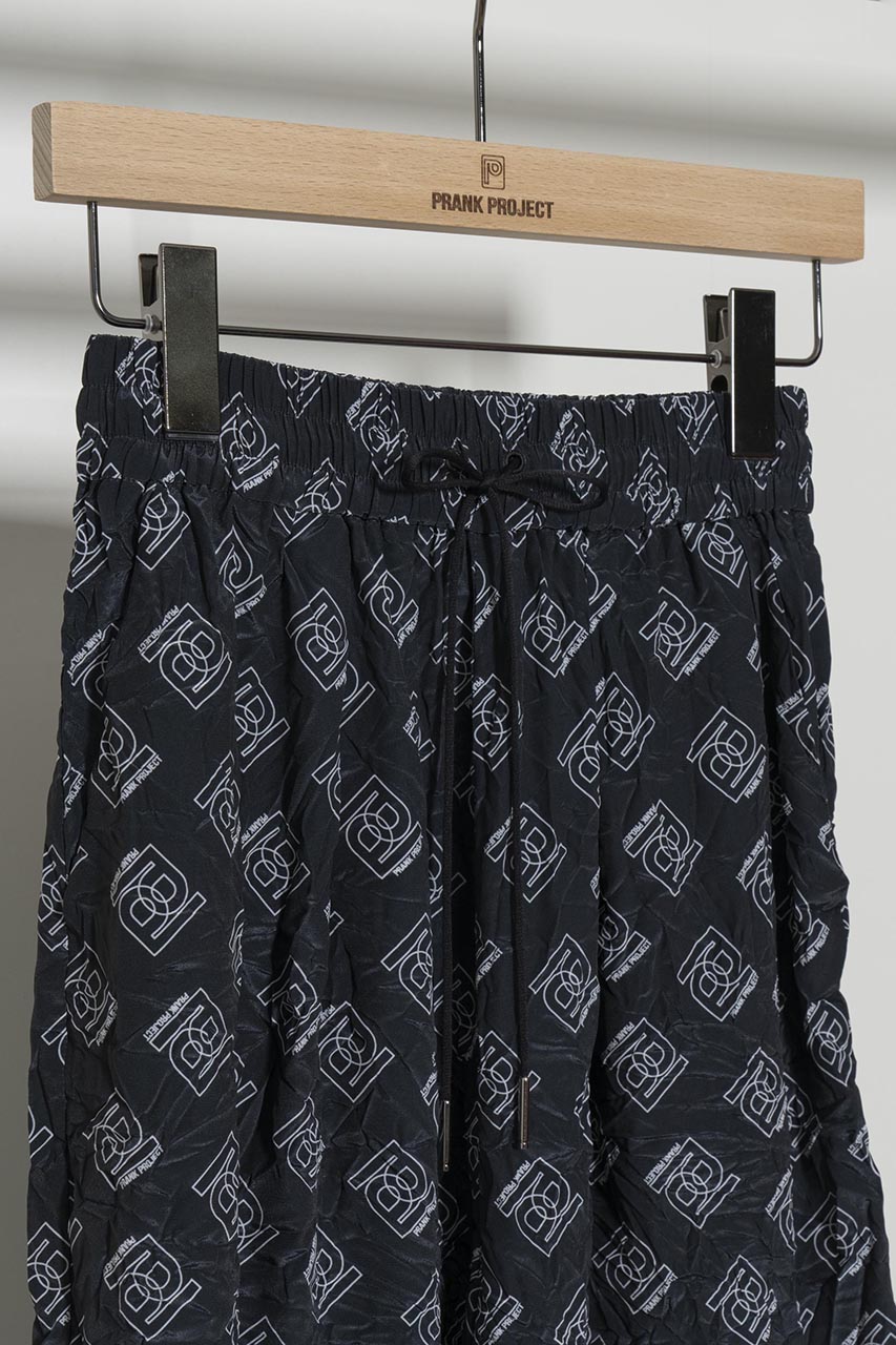 Monogram Printed Washed Pants