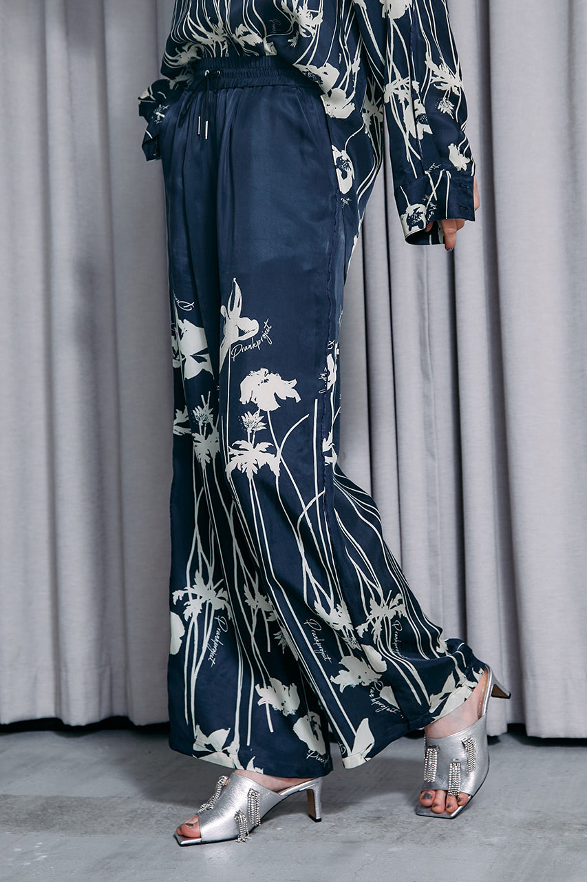 Flower Motif Printed Pants