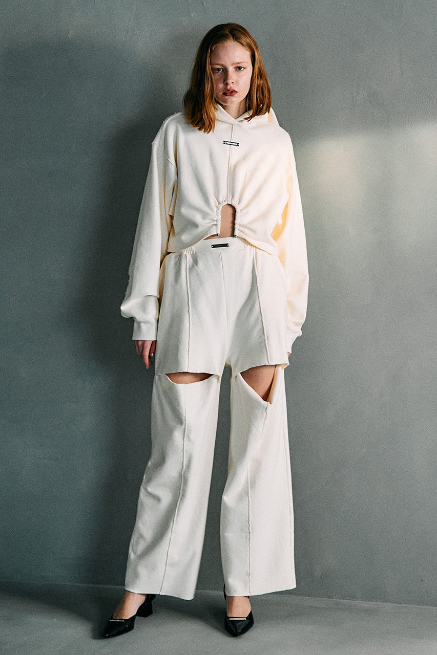 Slit Wide Sweatpants