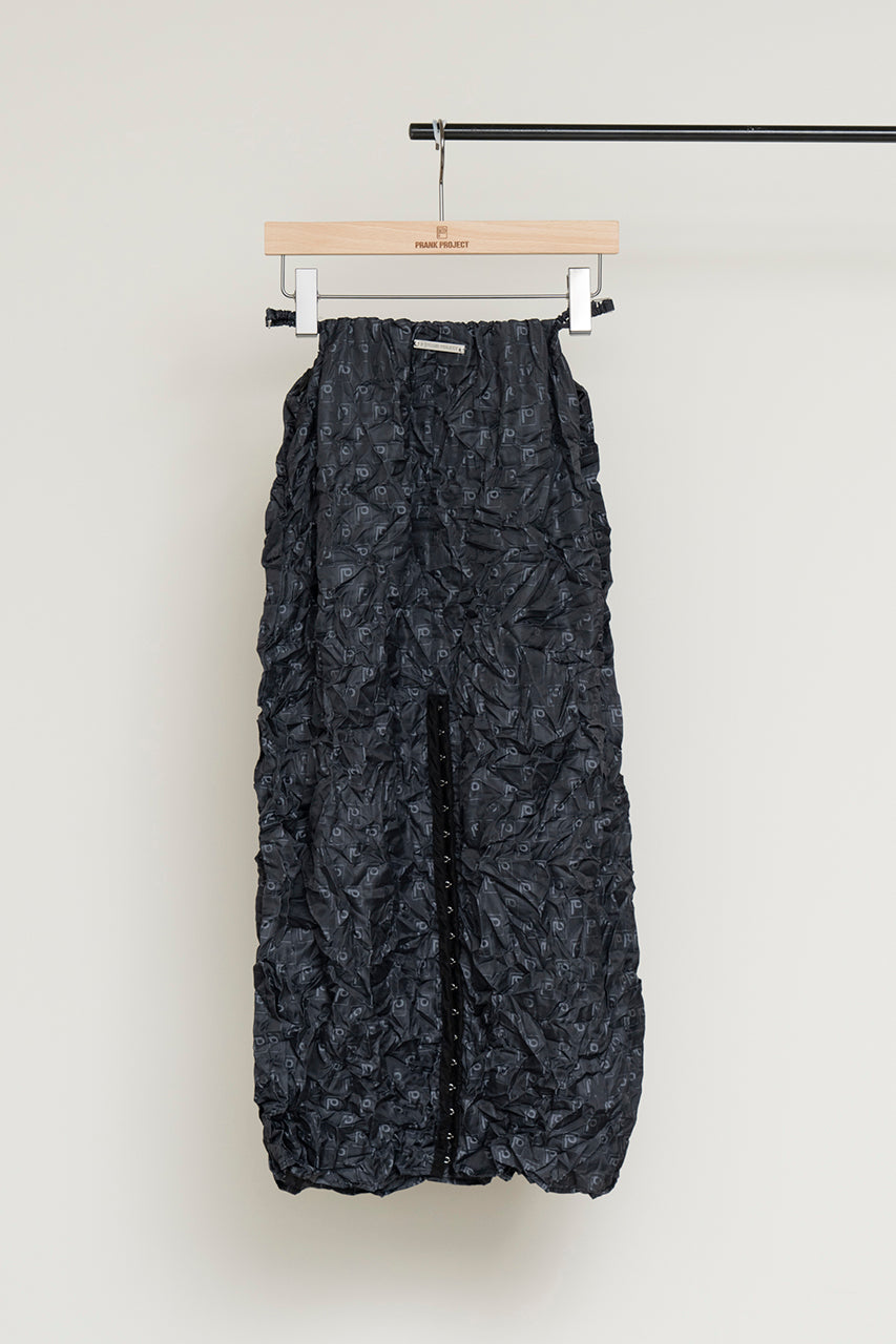 P Jacquard Washed Pleats Skirt - SALE