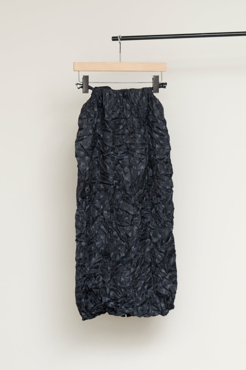 P Jacquard Washed Pleats Skirt - SALE