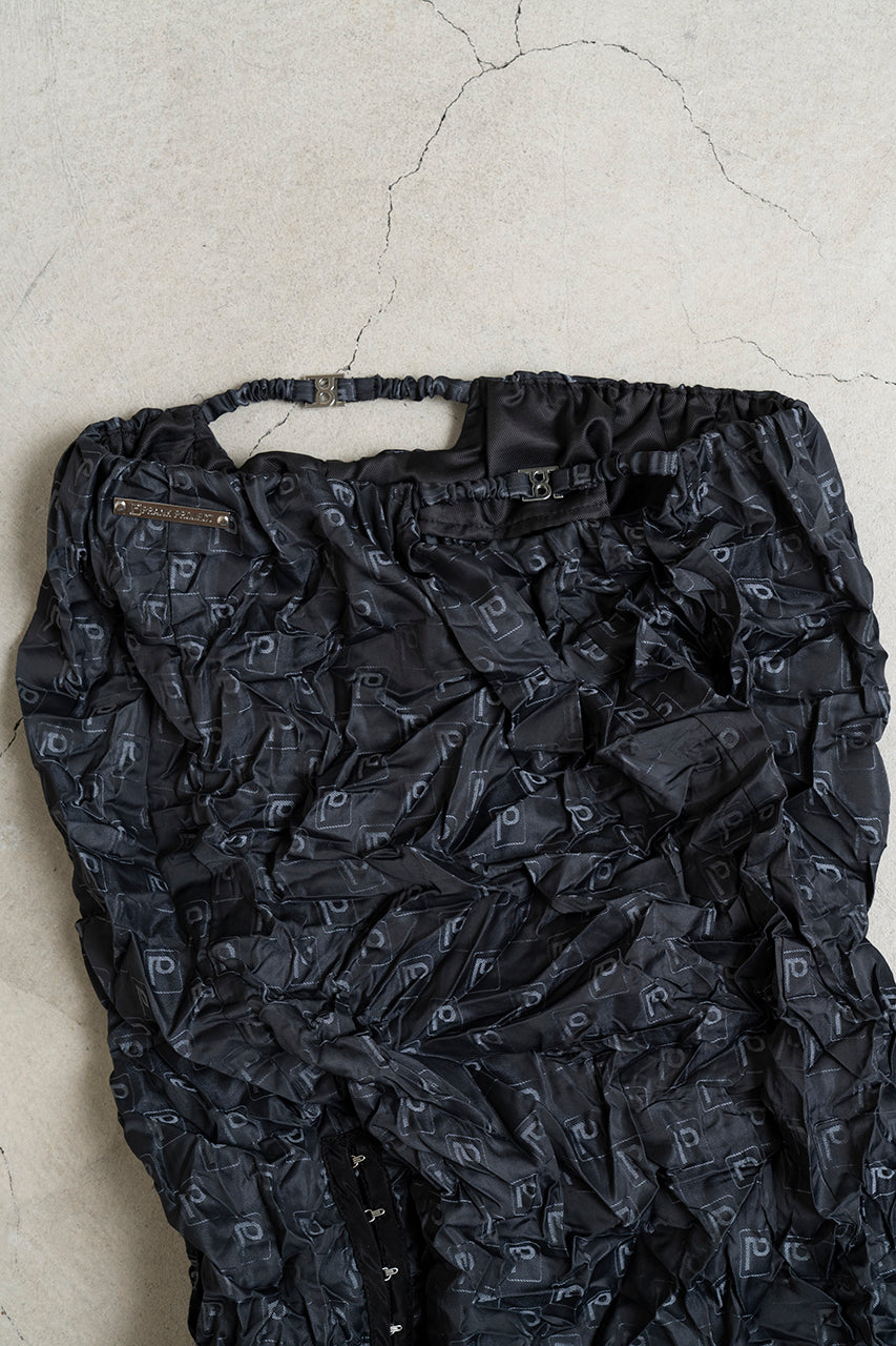 P Jacquard Washed Pleats Skirt - SALE