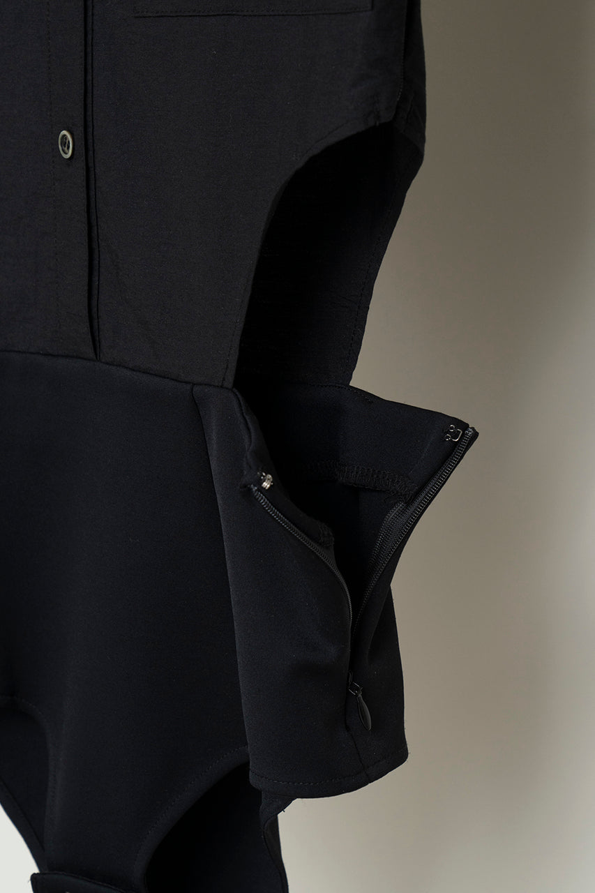 【SALE】Half Sleeve Shirt Bodysuit