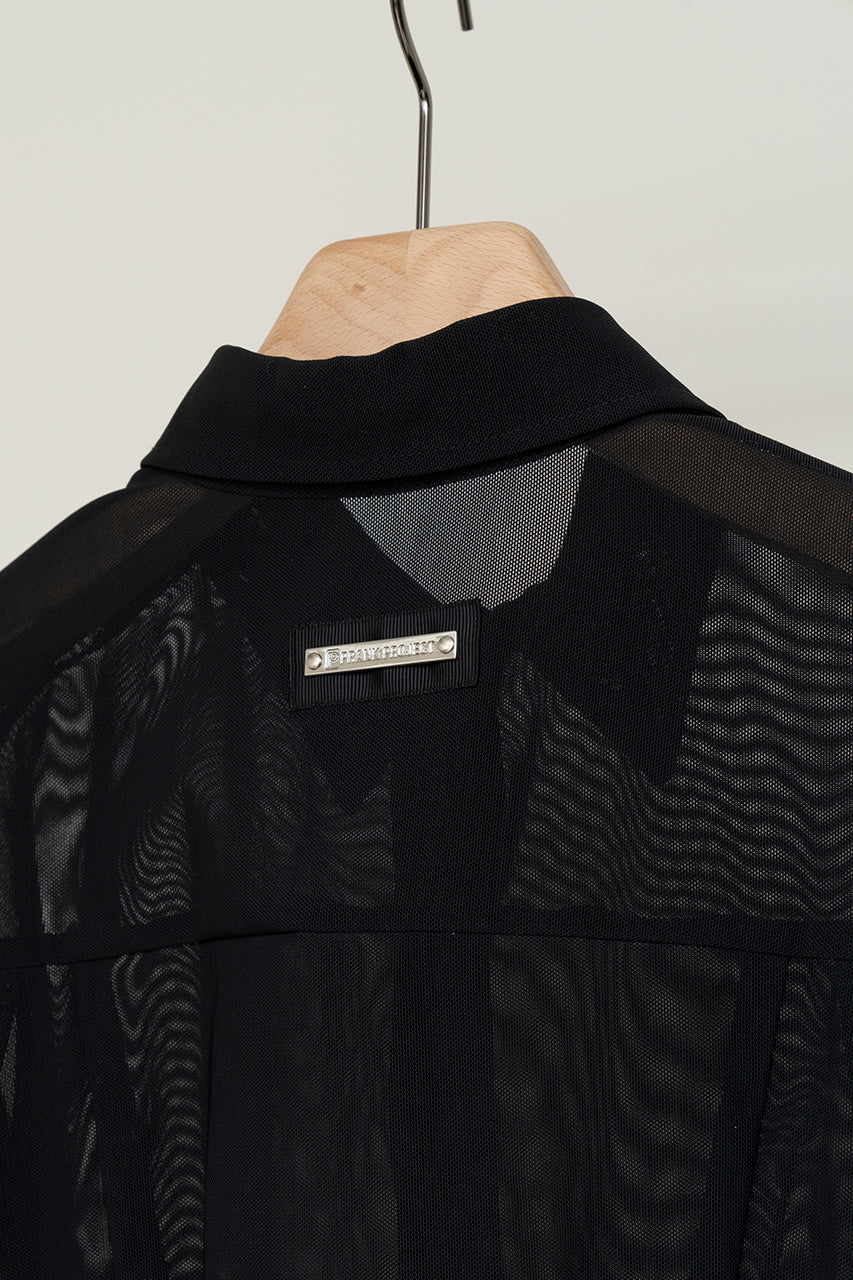 【SALE】See-through Logo Band Shirt