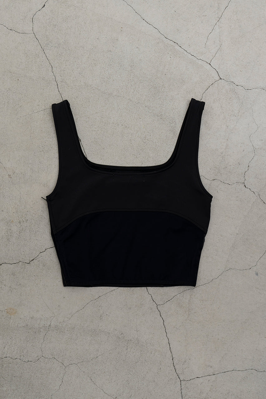 Satin Combi Cropped Top