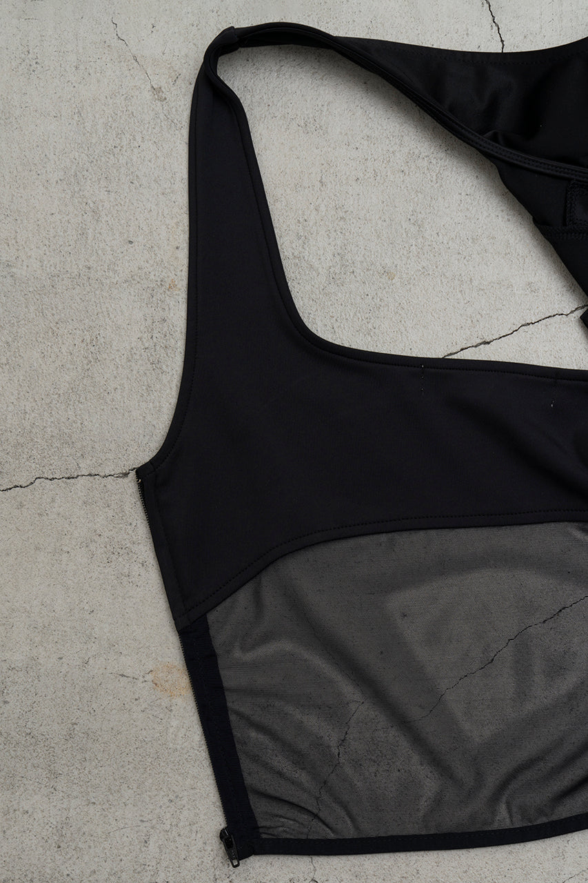 Satin Combi Cropped Top