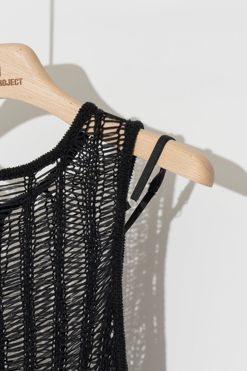 【SALE】Transparent Rib Knit Dress