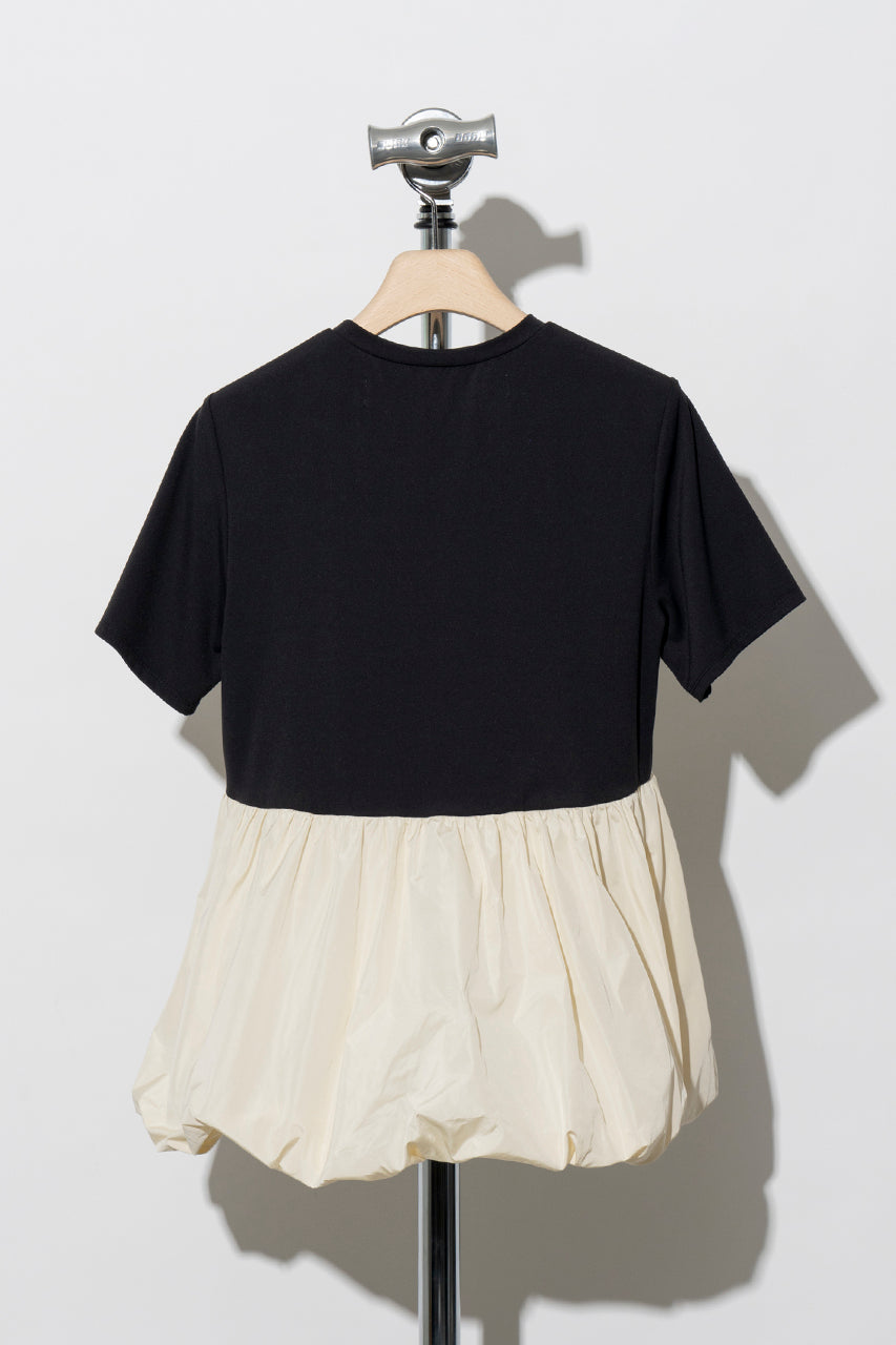 【SALE】Micro Taffeta Balloon Hem Top