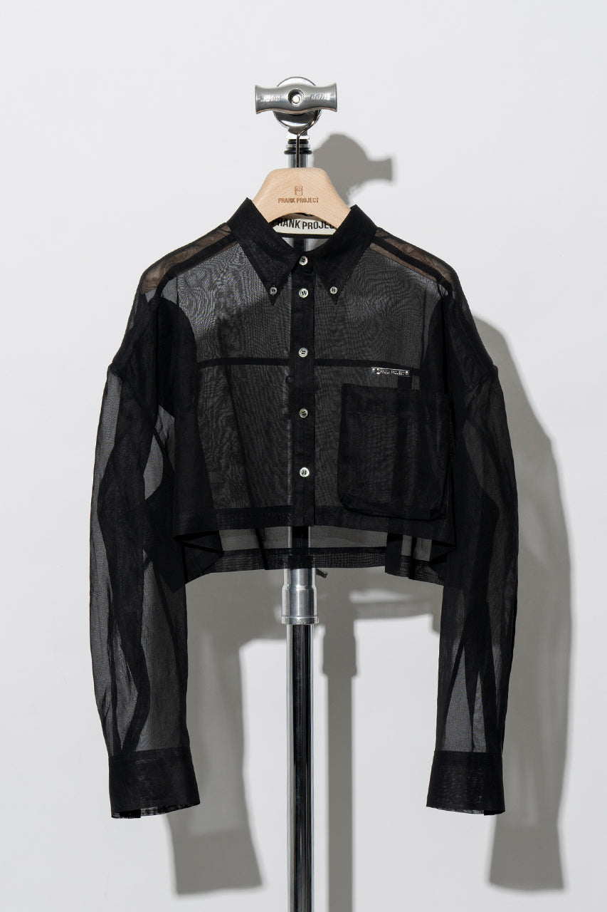 Cotton Organzy Over Shoulder Shirt