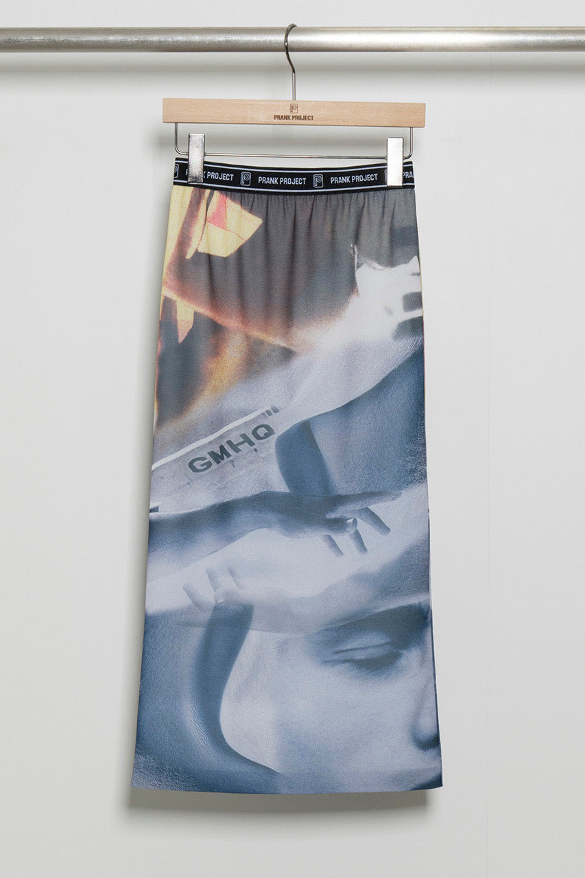 【SALE】Multi Printed Tight Skirt