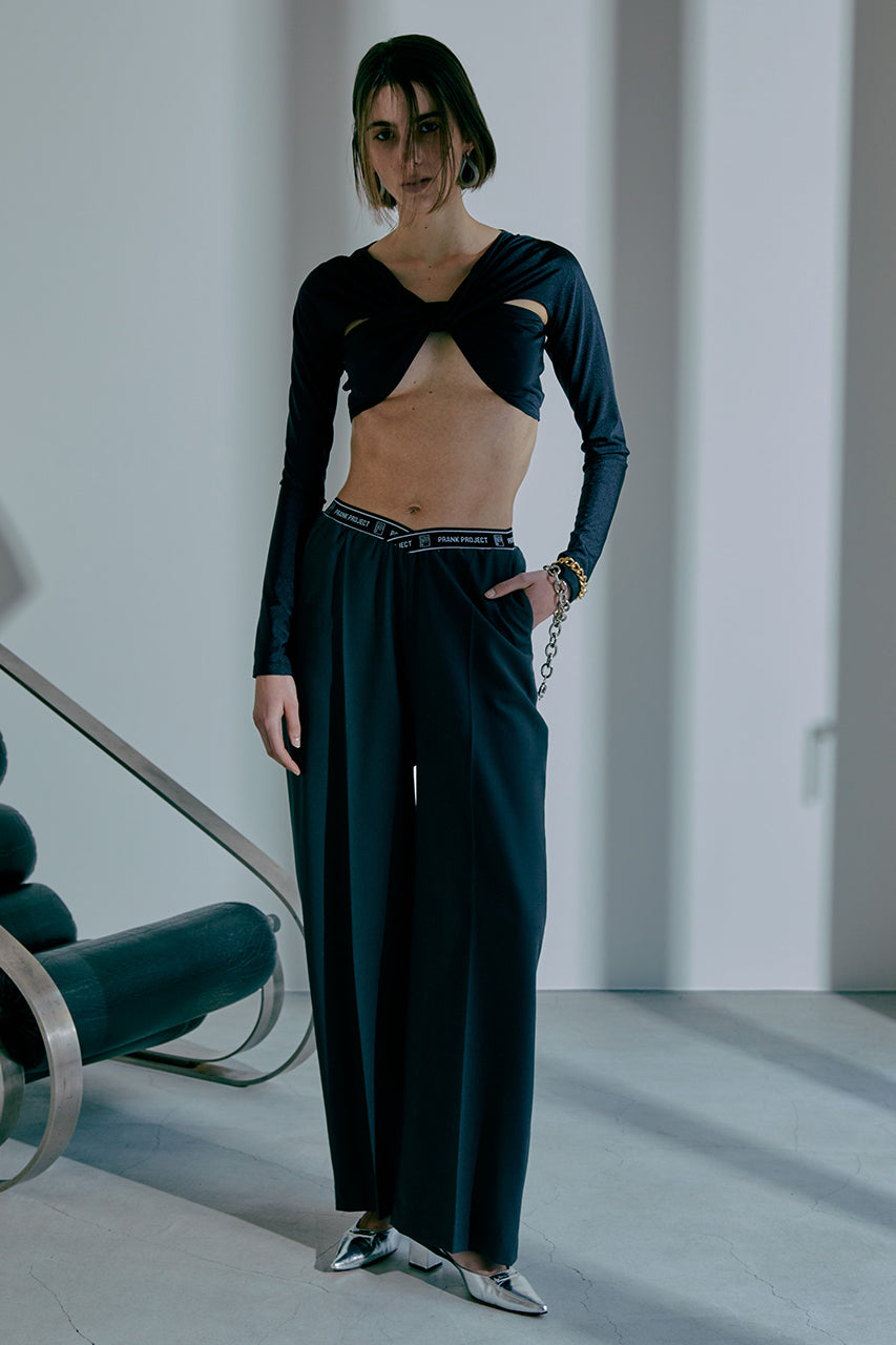 Cropped Draped Top