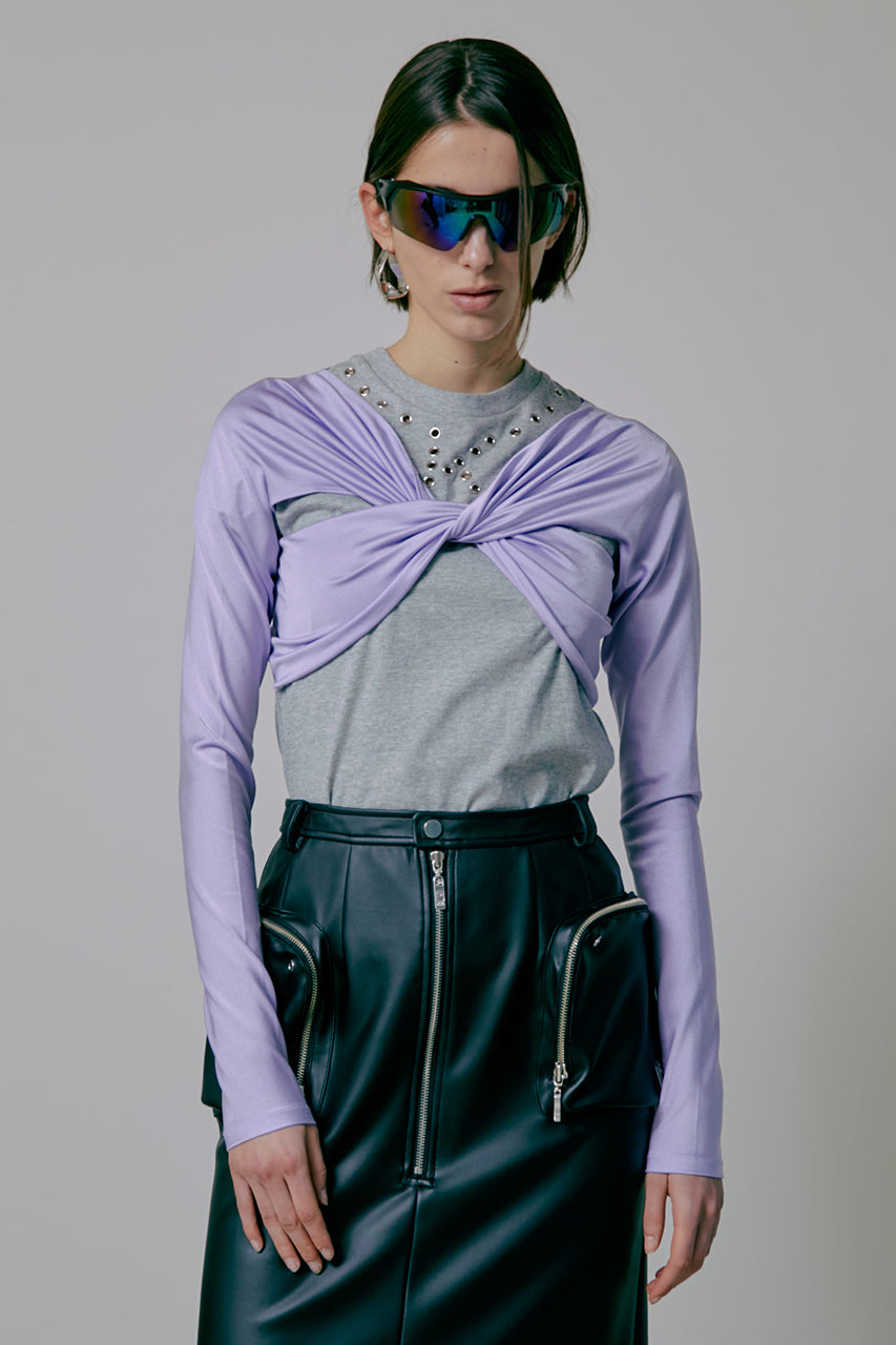 Cropped Draped Top