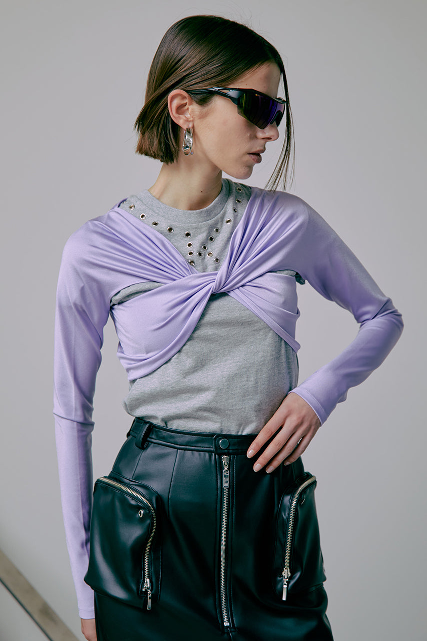 Cropped Draped Top