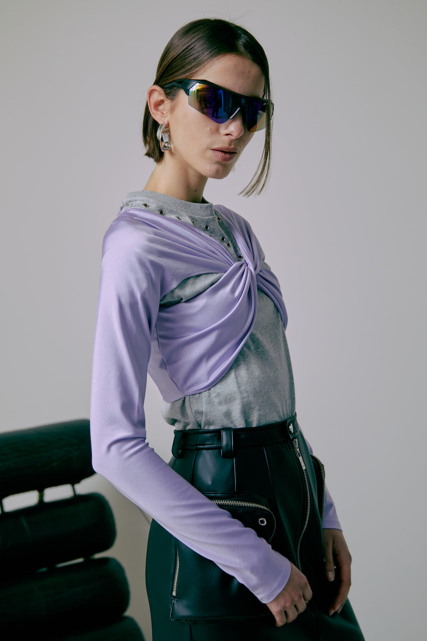 Cropped Draped Top