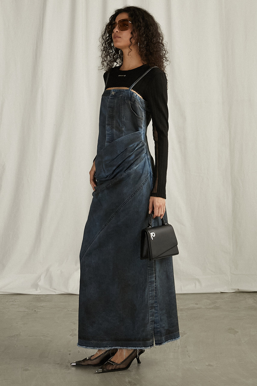 【25 SPRING PRE ORDER】2WAY Lame Denim Dress