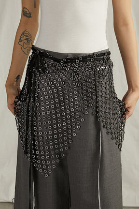 Sequined Wrap Skirt - 2025 SPRING