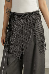 Sequined Wrap Skirt