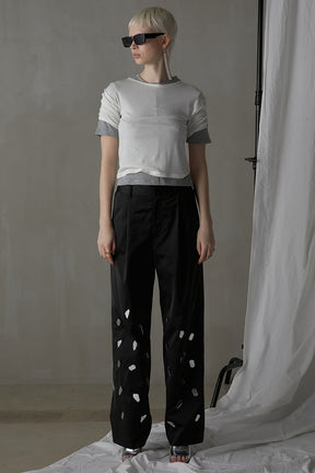 [24SUMMER PRE ORDER]Mirror Embellished Pants