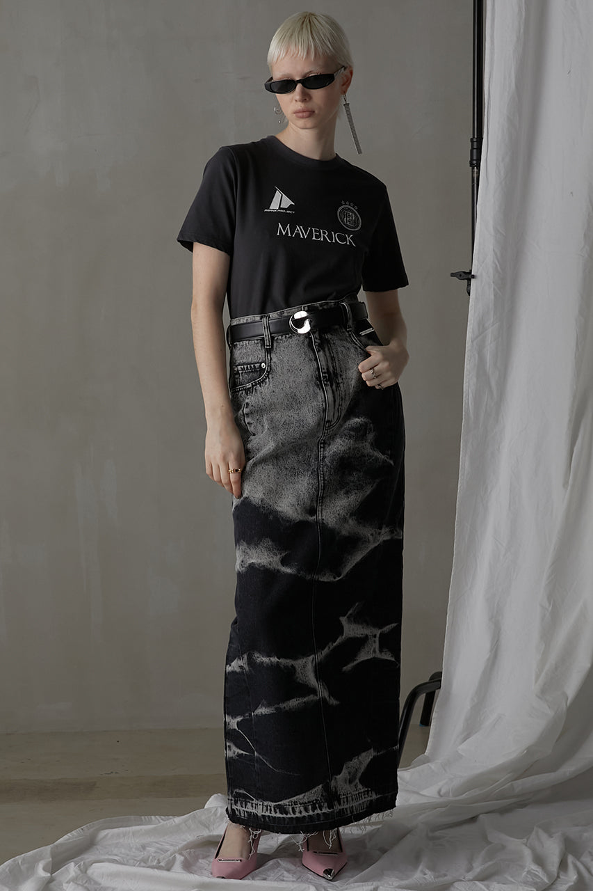 【24SUMMER PRE ORDER】Denim Tight Maxi Skirt