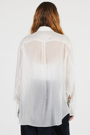 Sheer Bow Tie Shirt