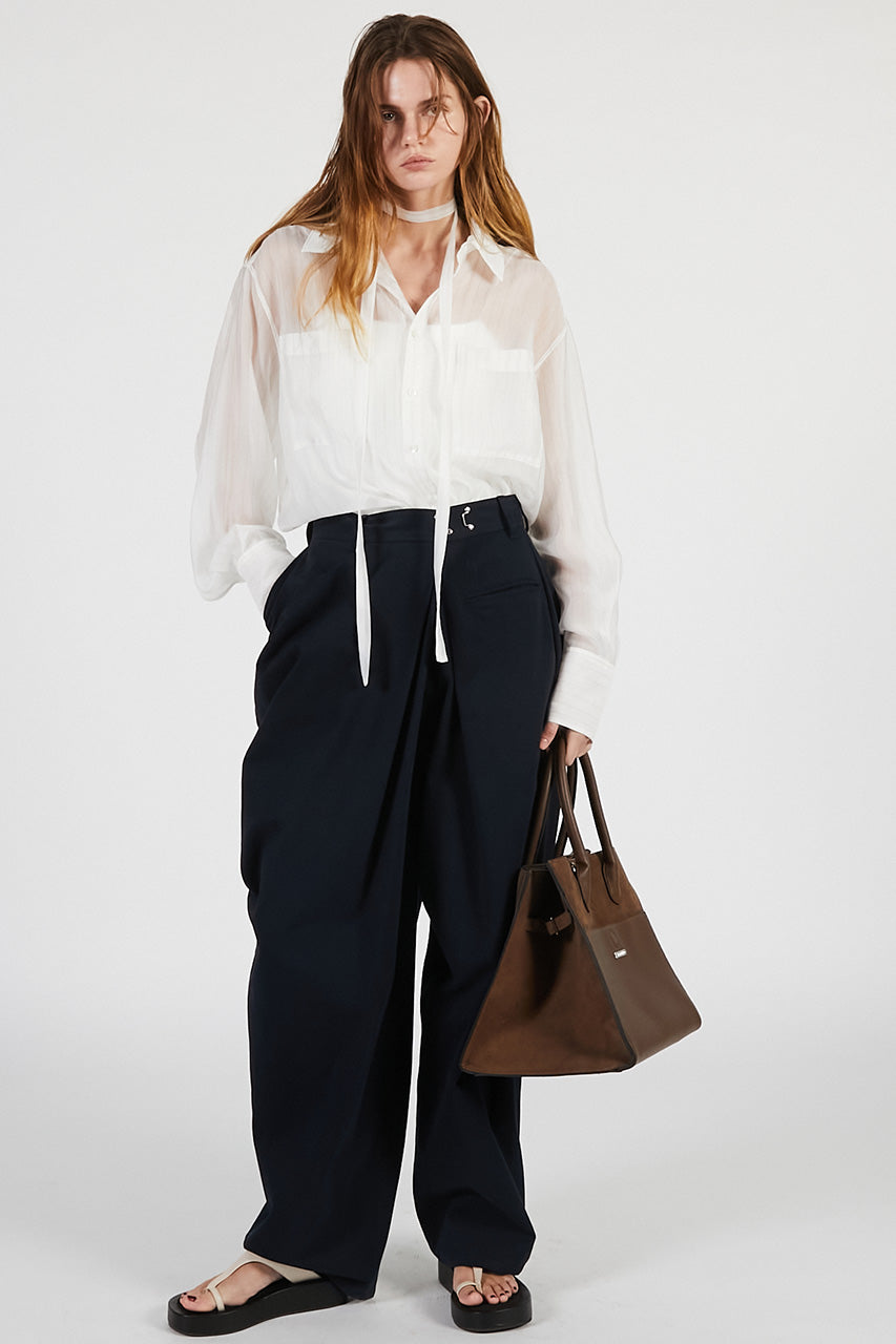 Asymmetrical Drape Pants - 26SUMMER