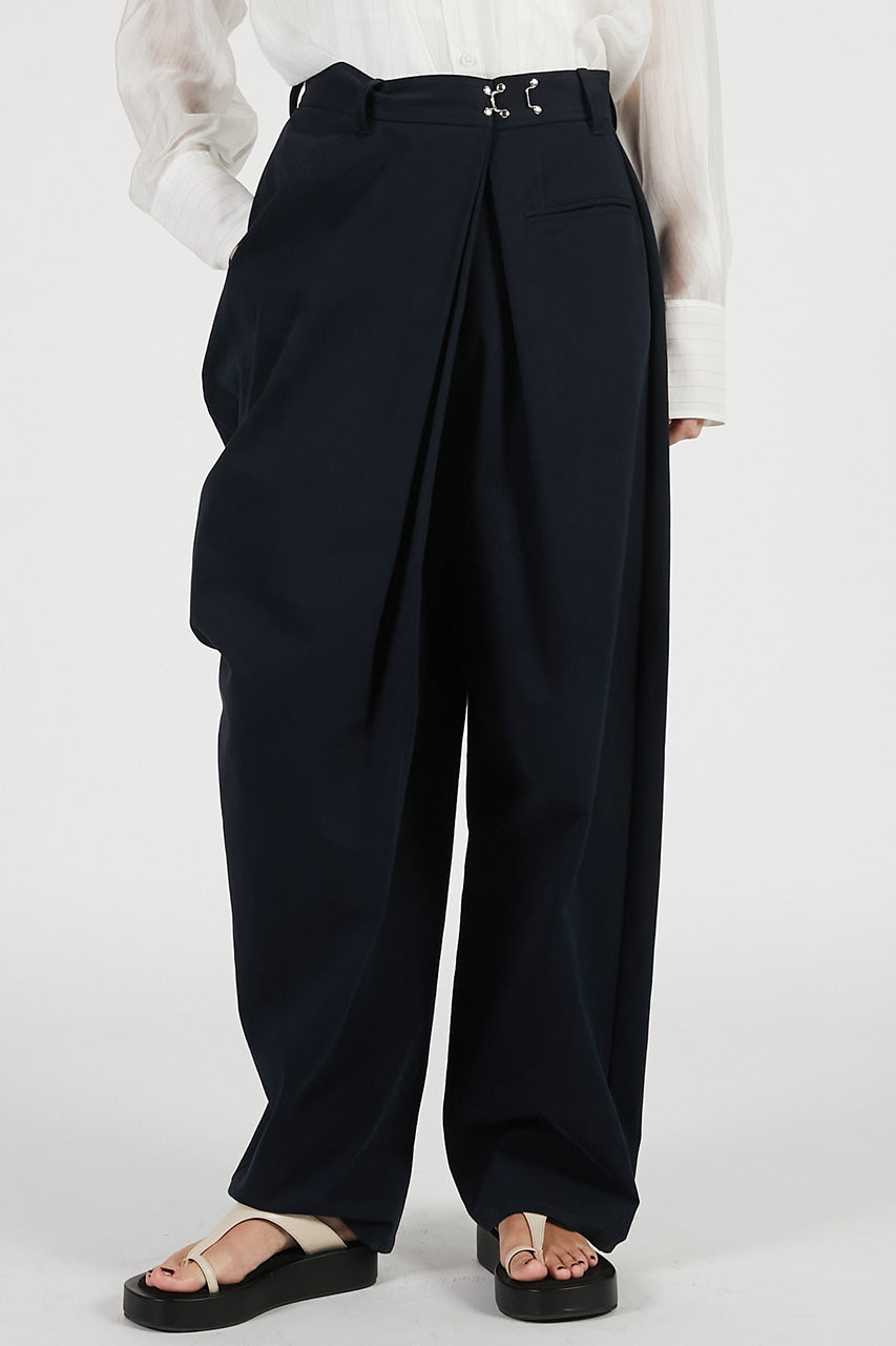 パンツ FLAREUP Asymmetrical Drape Pants (Black) Asymmetrical Drape Pants - PRE ORDER