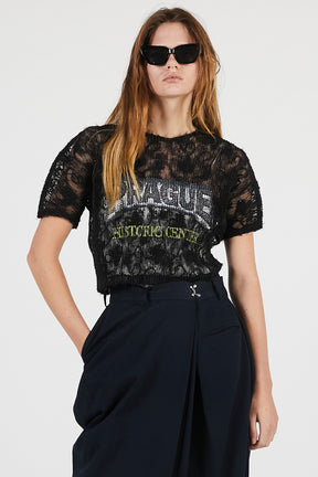 Lace Pleats Top