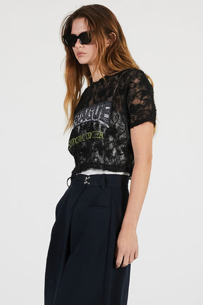 Lace Pleats Top