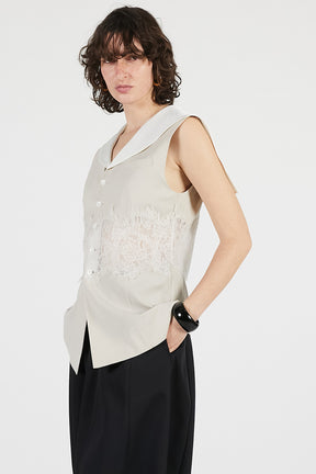 Lace Combo Sailor Gilet - 26SUMMER