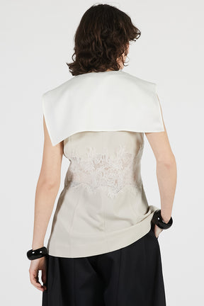 Lace Combo Sailor Gilet - 26SUMMER