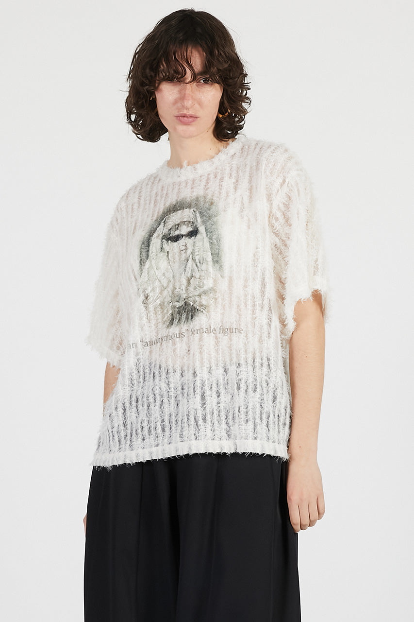 Feather Tulle Woman Graphic T-shirt - 26SUMMER