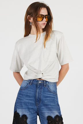 Twisted Cropped T-Shirt - PRE ORDER