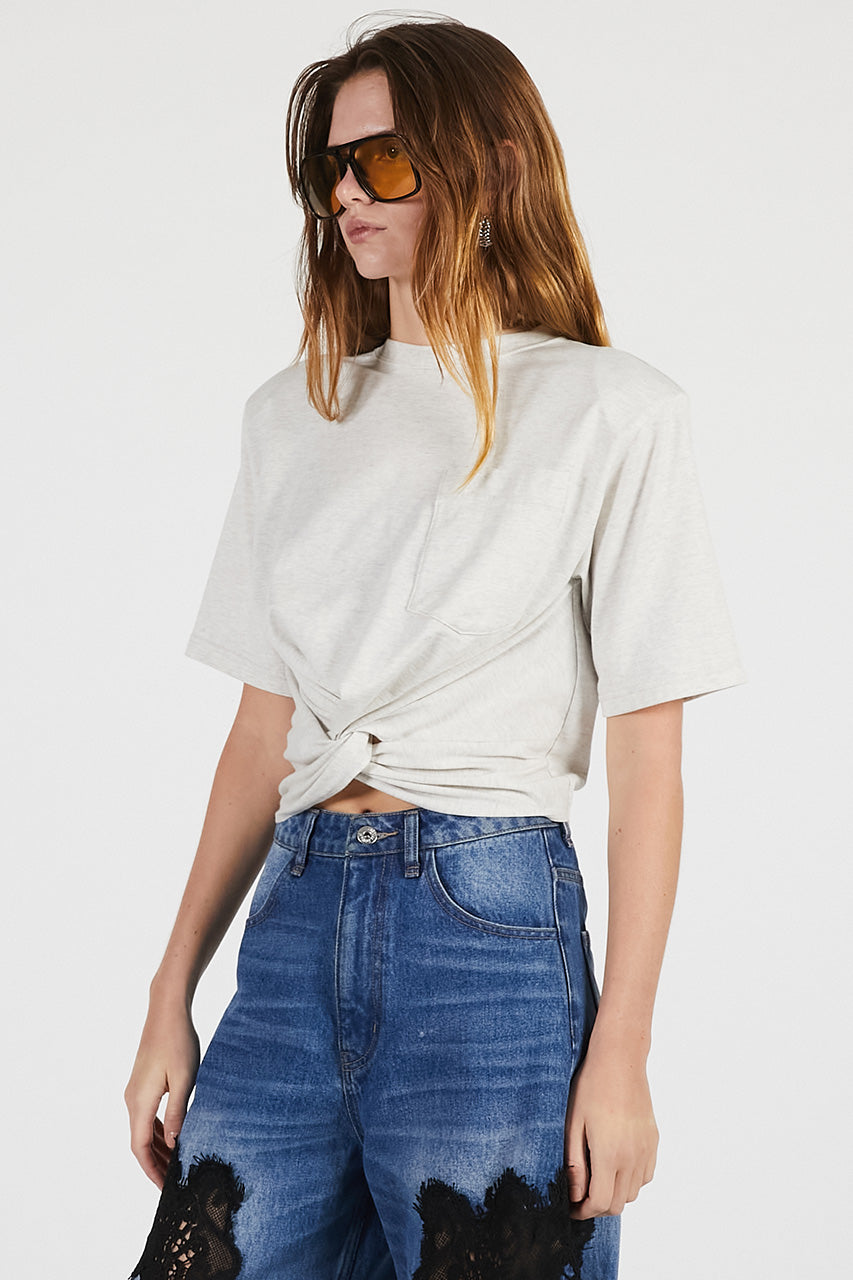 Twisted Cropped T-Shirt - PRE ORDER