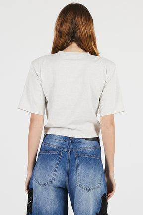 Twisted Cropped T-Shirt - PRE ORDER