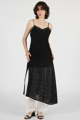 Lace Trimming Dress