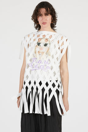 Woven Grid "aesthetic" Top