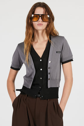 Double Front Knit Cardigan - 26SUMMER