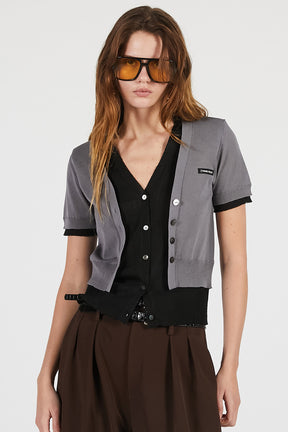 Double Front Knit Cardigan - 26SUMMER