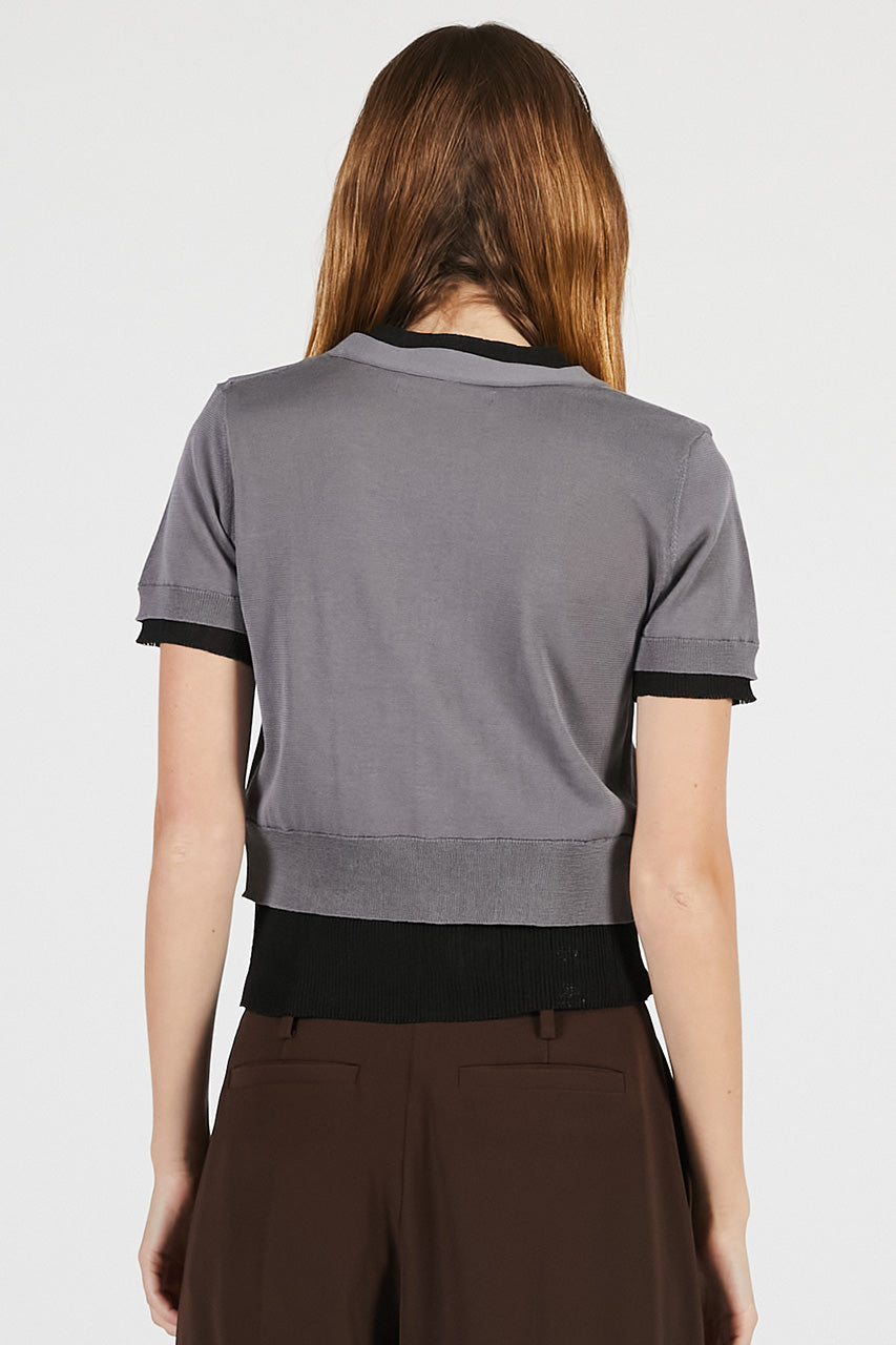 Double Front Knit Cardigan - 26SUMMER